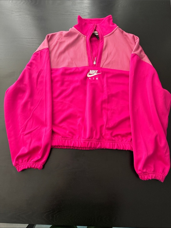 Nike Tops - Nike - Pink Half-Zip Cropped Pullover
